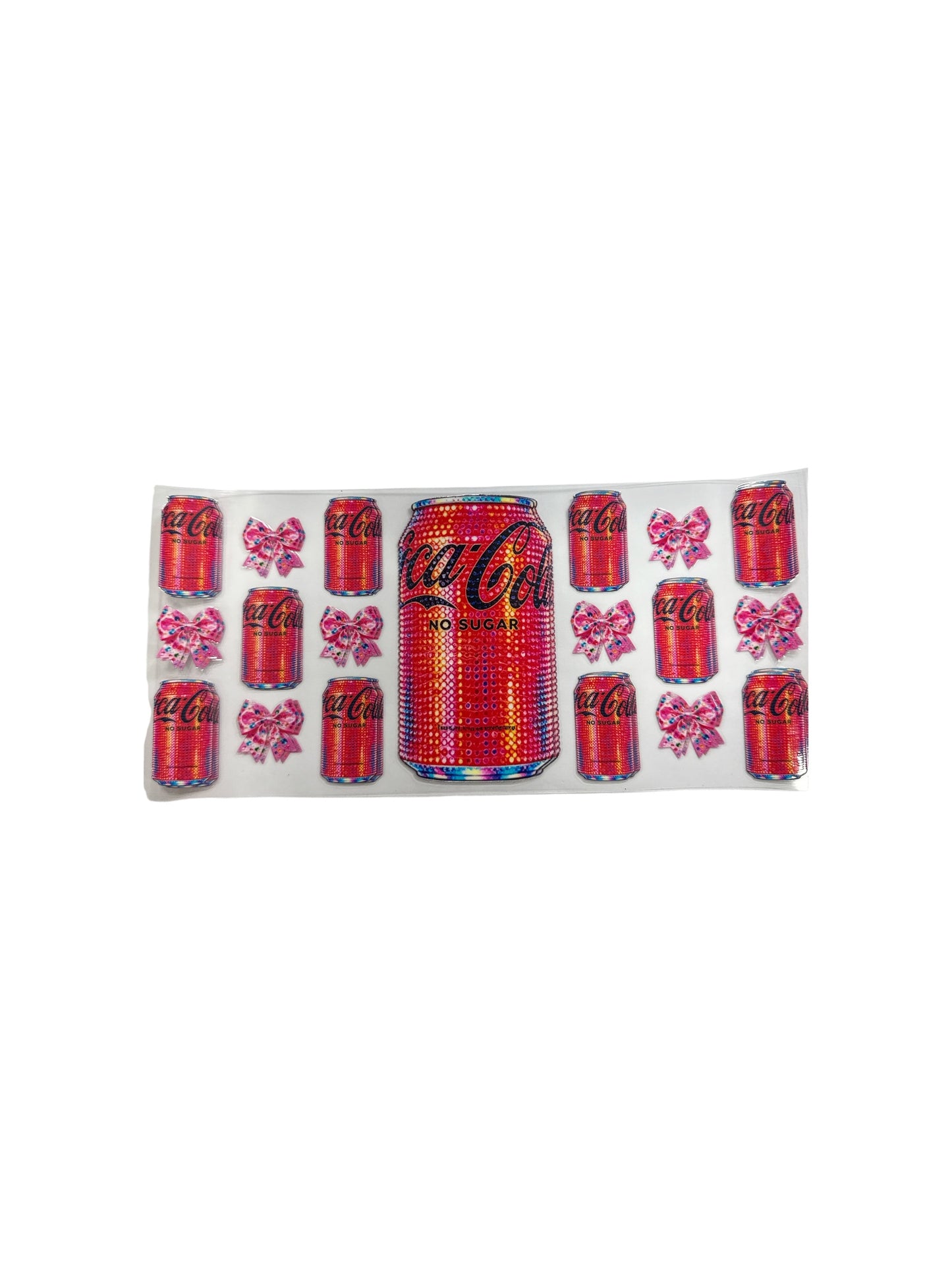 Soda drinks Coca Cola No Sugar 16oz UV DTF Transfer for Cups #565