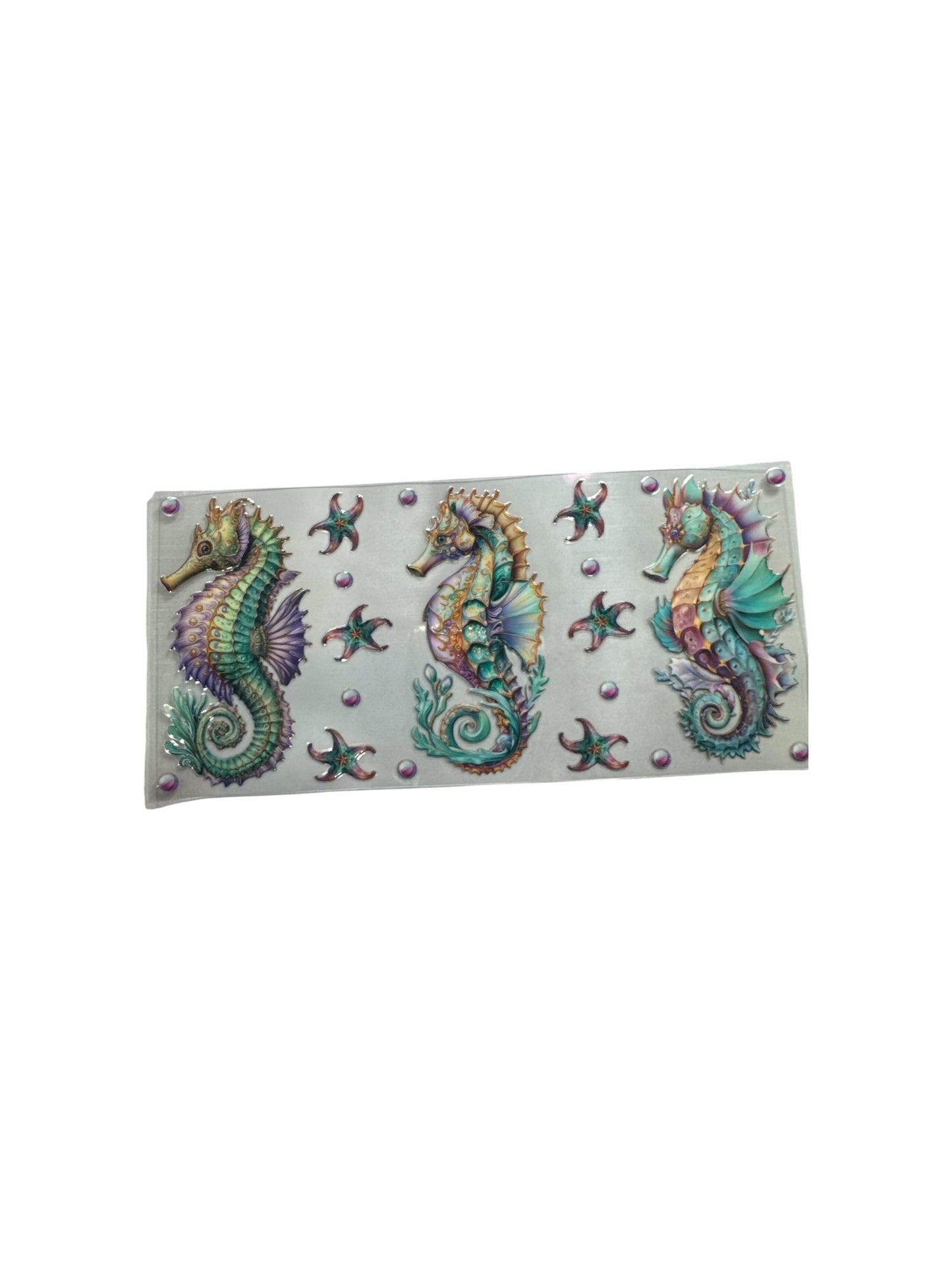 Seahorse UV DTF Wrap #626 16oz Cup Wrap