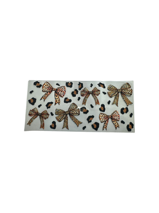 Cheetah Bows UV DTF Cup Wrap – #596