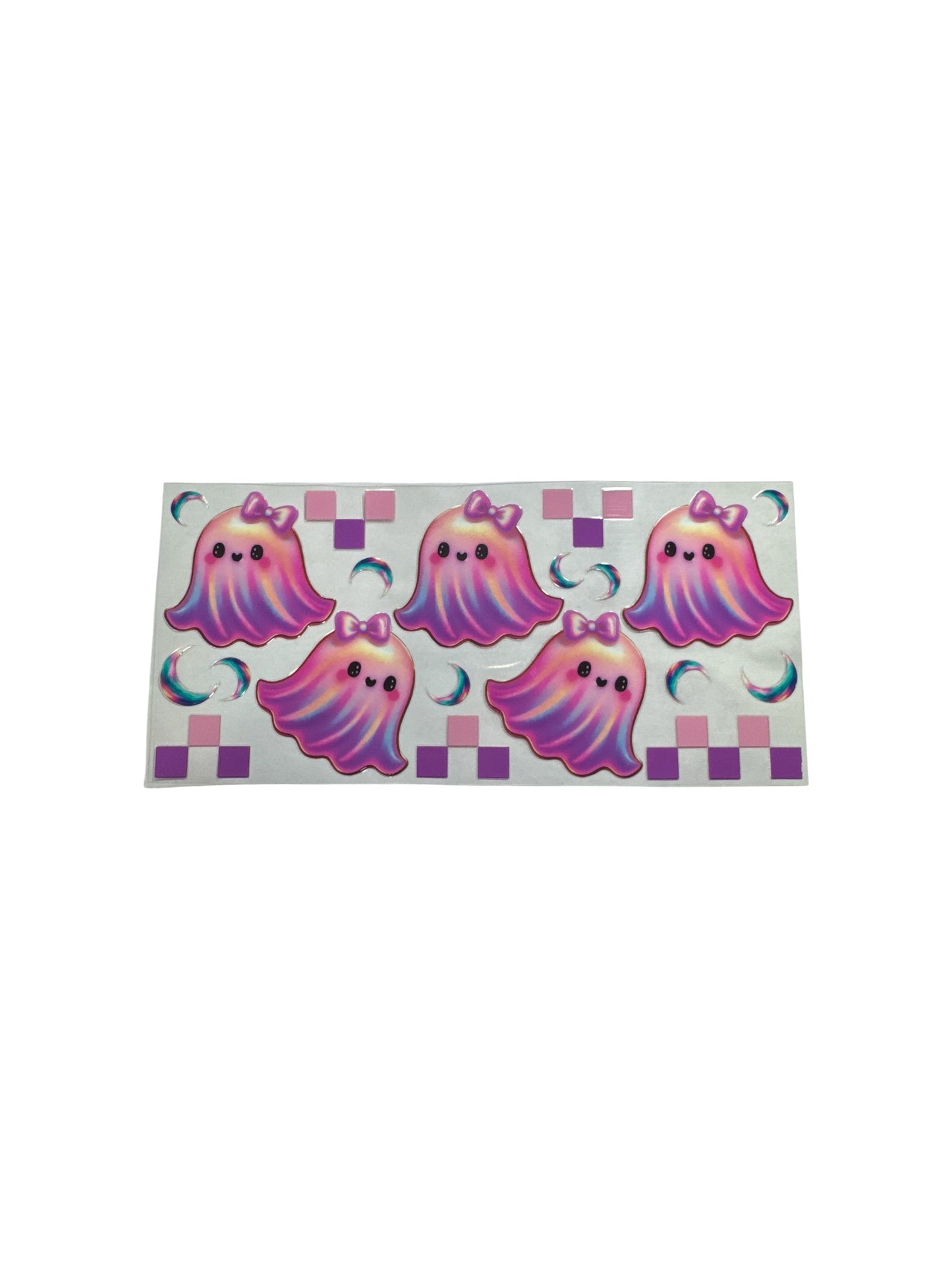 Ghosty Purple and Pink 16oz UV DTF Transfer #598