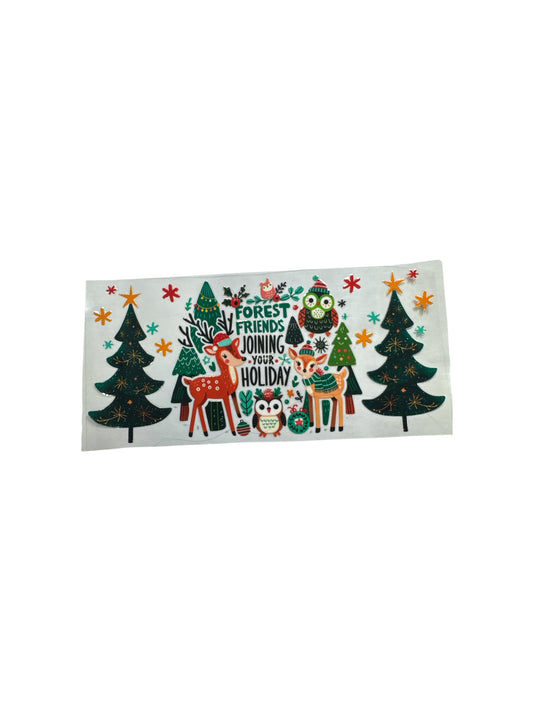 Forest Friends Winter 16oz UV DTF Transfer #603