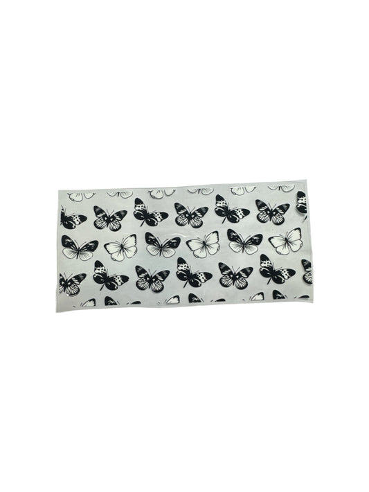 Black and White Butterflies UV DTF 16oz Cup Wrap, #584
