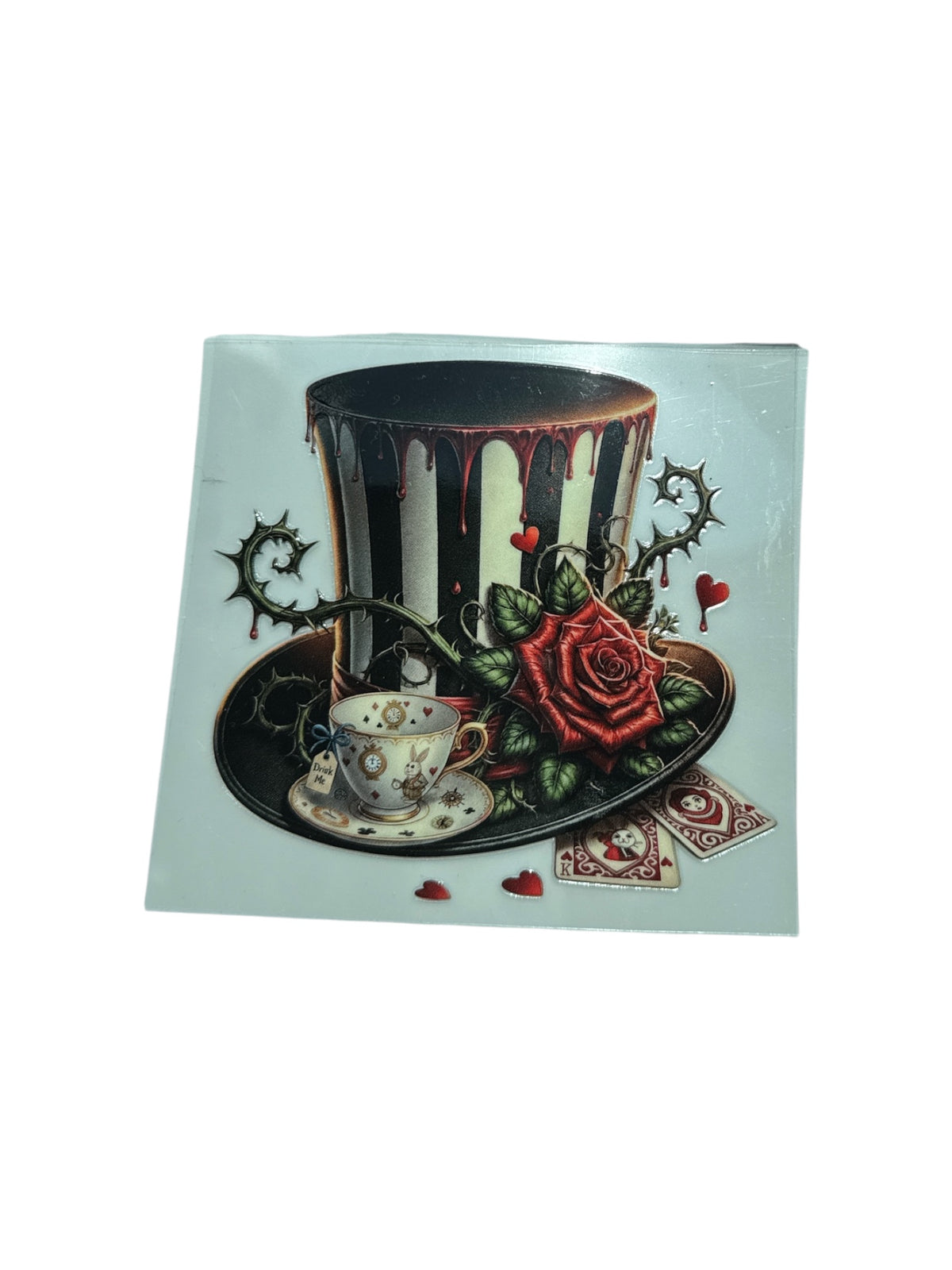 15oz UV DTF Transfer Top Hat with Cards Wrap, #627