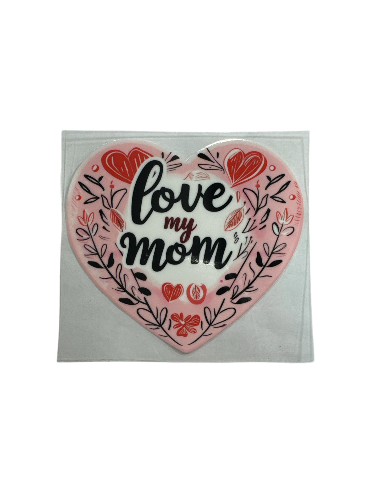 15oz UV DTF Heart Love Mom Transfer Wrap, #633