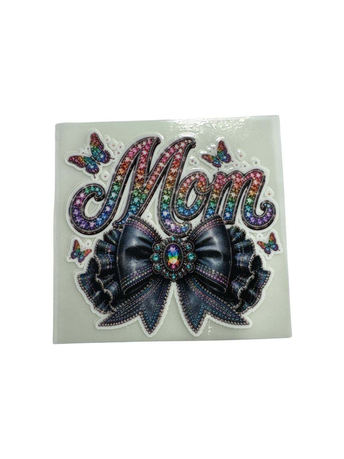 15oz GLOW IN THE DARK UV DTF Mom With ow Transfer #634