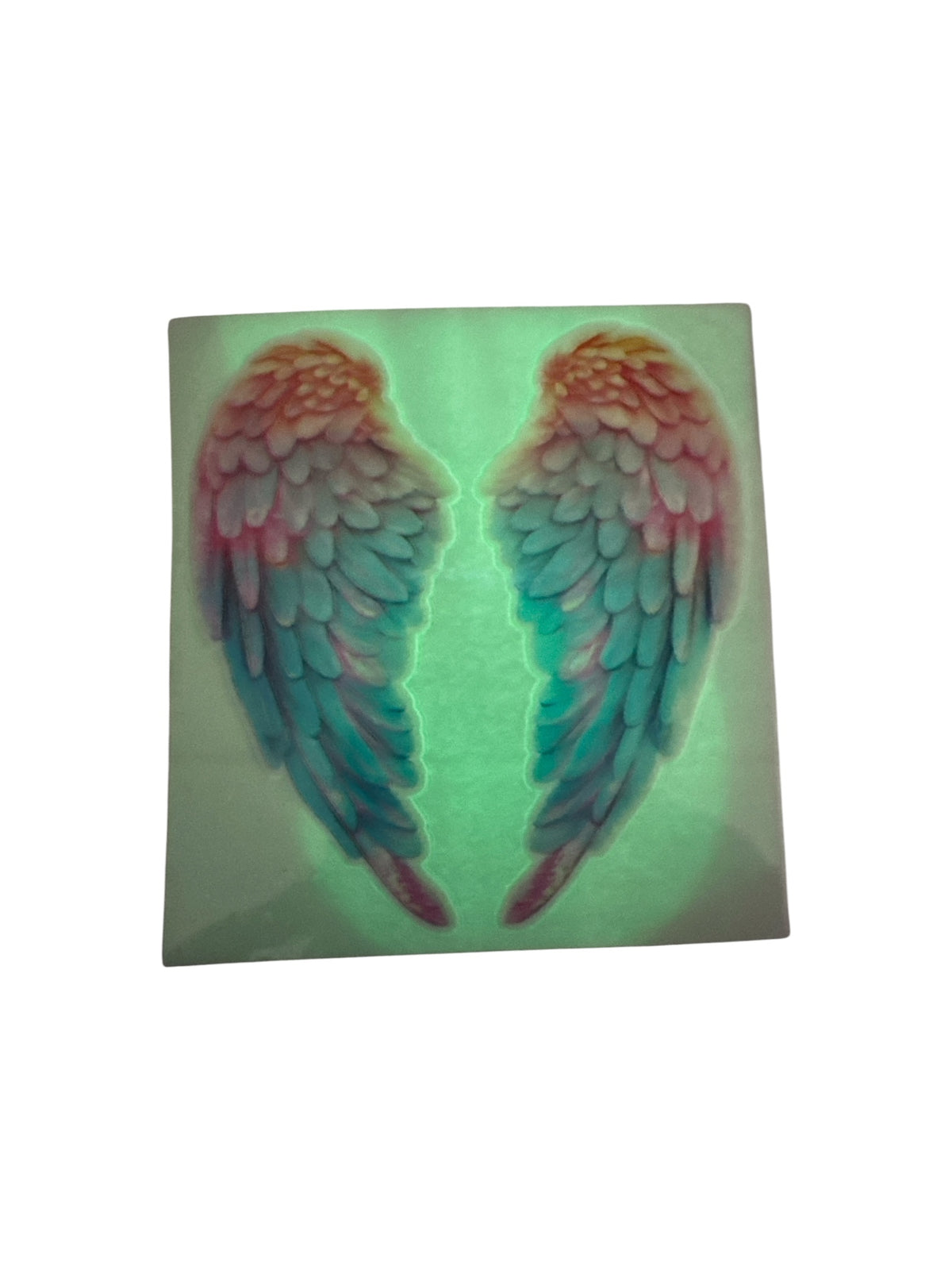 15oz GLOW IN THE DARK UV DTF Wings Transfer #624