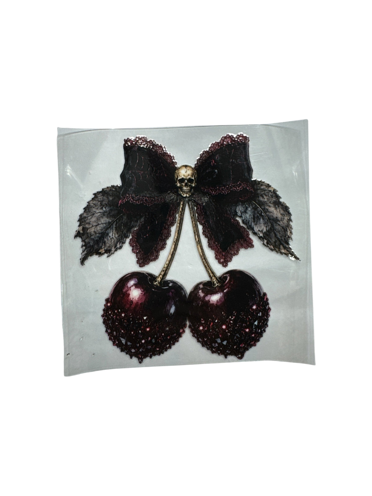 15oz UV DTF Transfer Cherries and Skulls Wrap, #642