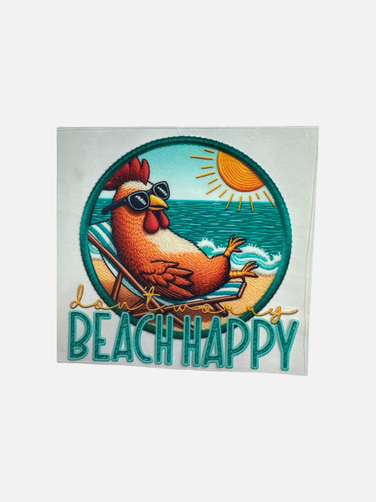 15oz UV DTF Transfer Beach Happy Wrap, #675