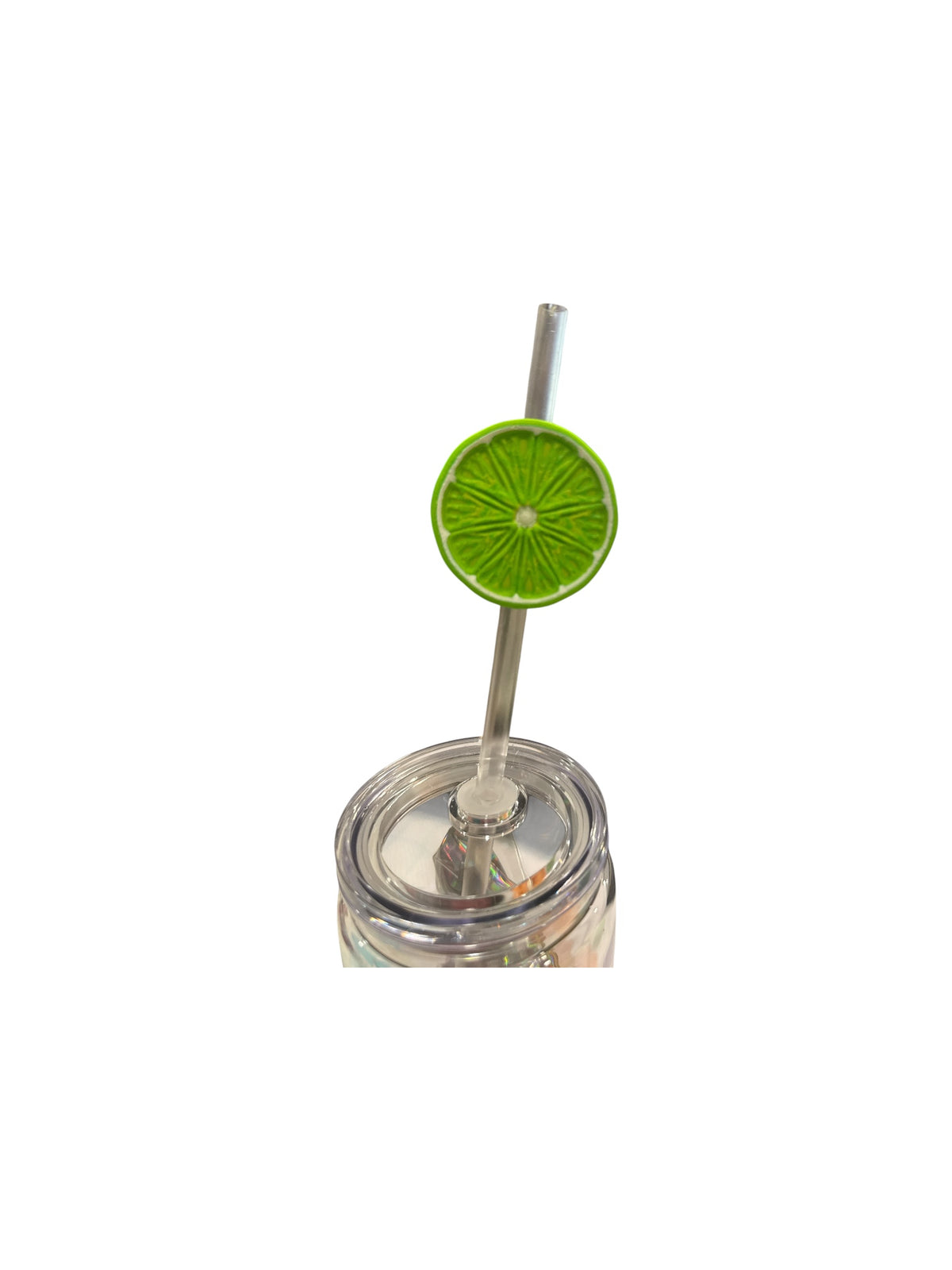 Lime Wedge 3D Straw Topper – Drink Accessory for Tumblers