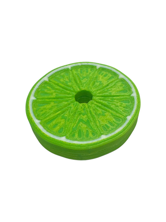 Lime Slice/Flat 3D Straw Topper – Drink Accessory for Tumblers