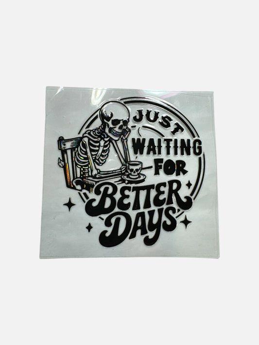 15oz UV DTF Transfer Coffee Skeleton Wrap, #644