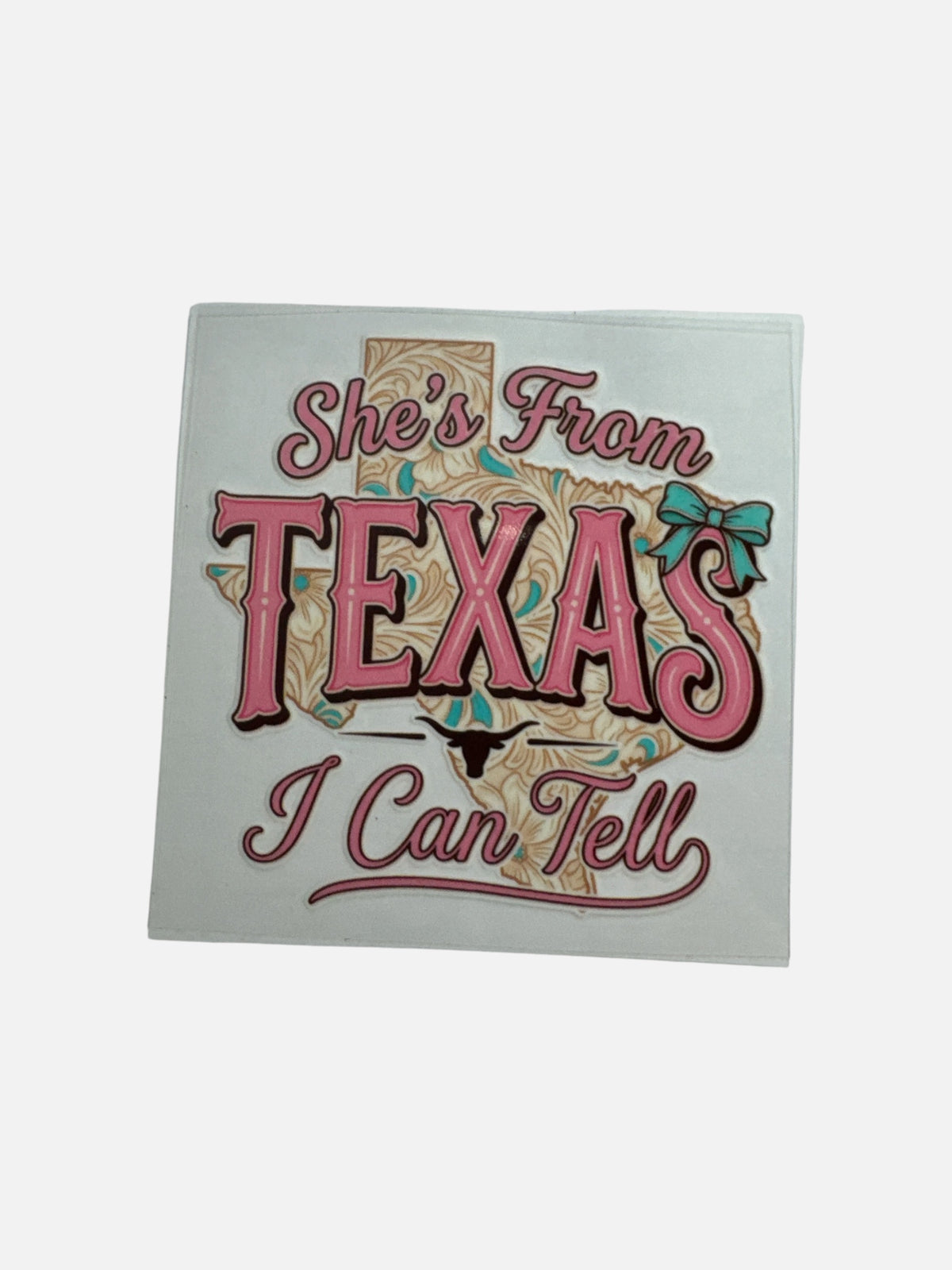 15oz UV DTF Transfer She's From Texas Wrap, #706