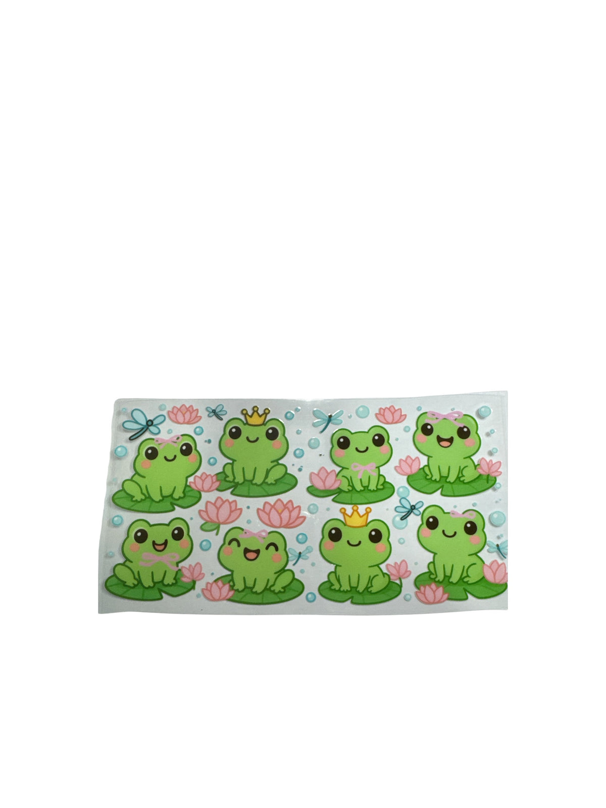 Frogs with Pink Bows UV DTF Decal #702