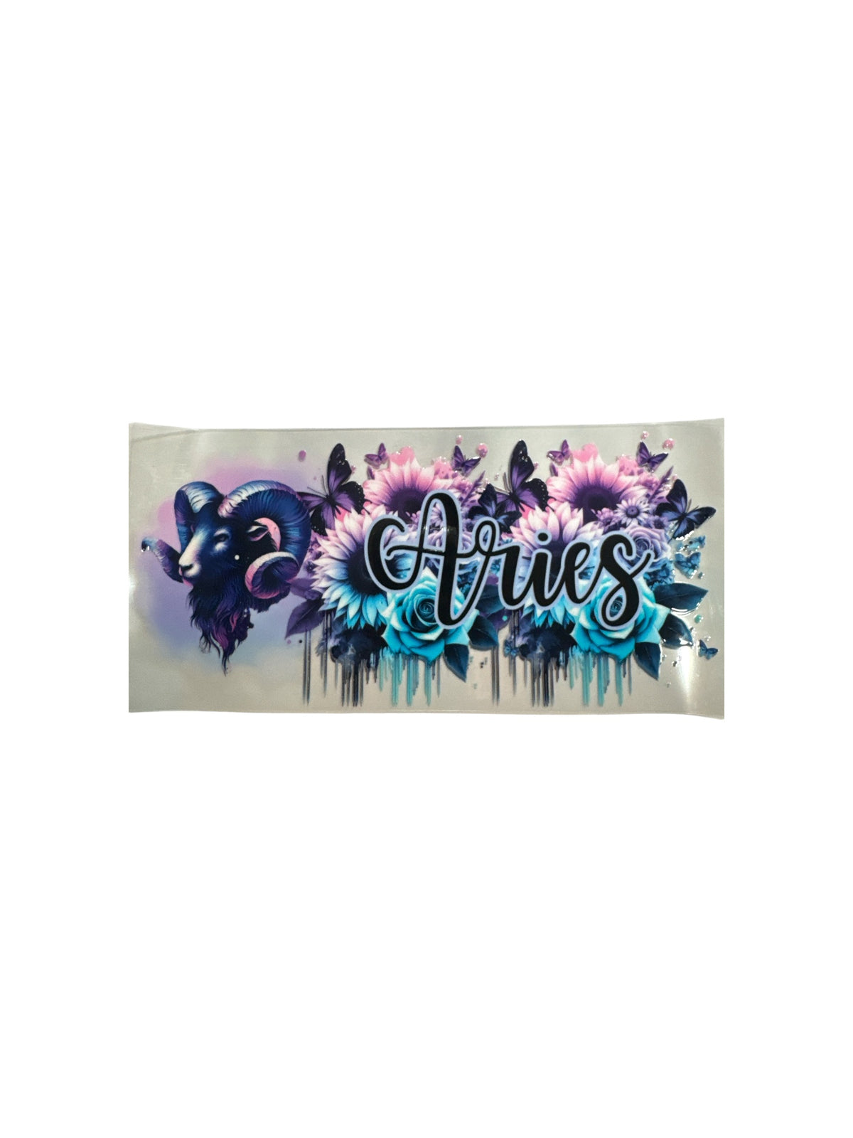 Choose A Zodiac FLORAL UVDTF Decals| Aquarius| Aries| Cancer| Capricorn| Gemini| Leo| Libra| Pisces| Sagittarius| Scorpio| Taurus| Virgo