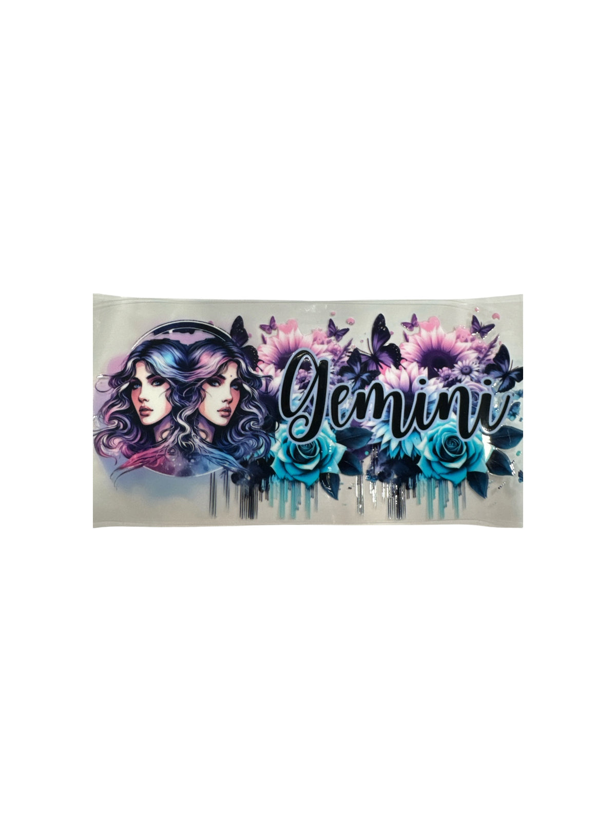Choose A Zodiac FLORAL UVDTF Decals| Aquarius| Aries| Cancer| Capricorn| Gemini| Leo| Libra| Pisces| Sagittarius| Scorpio| Taurus| Virgo