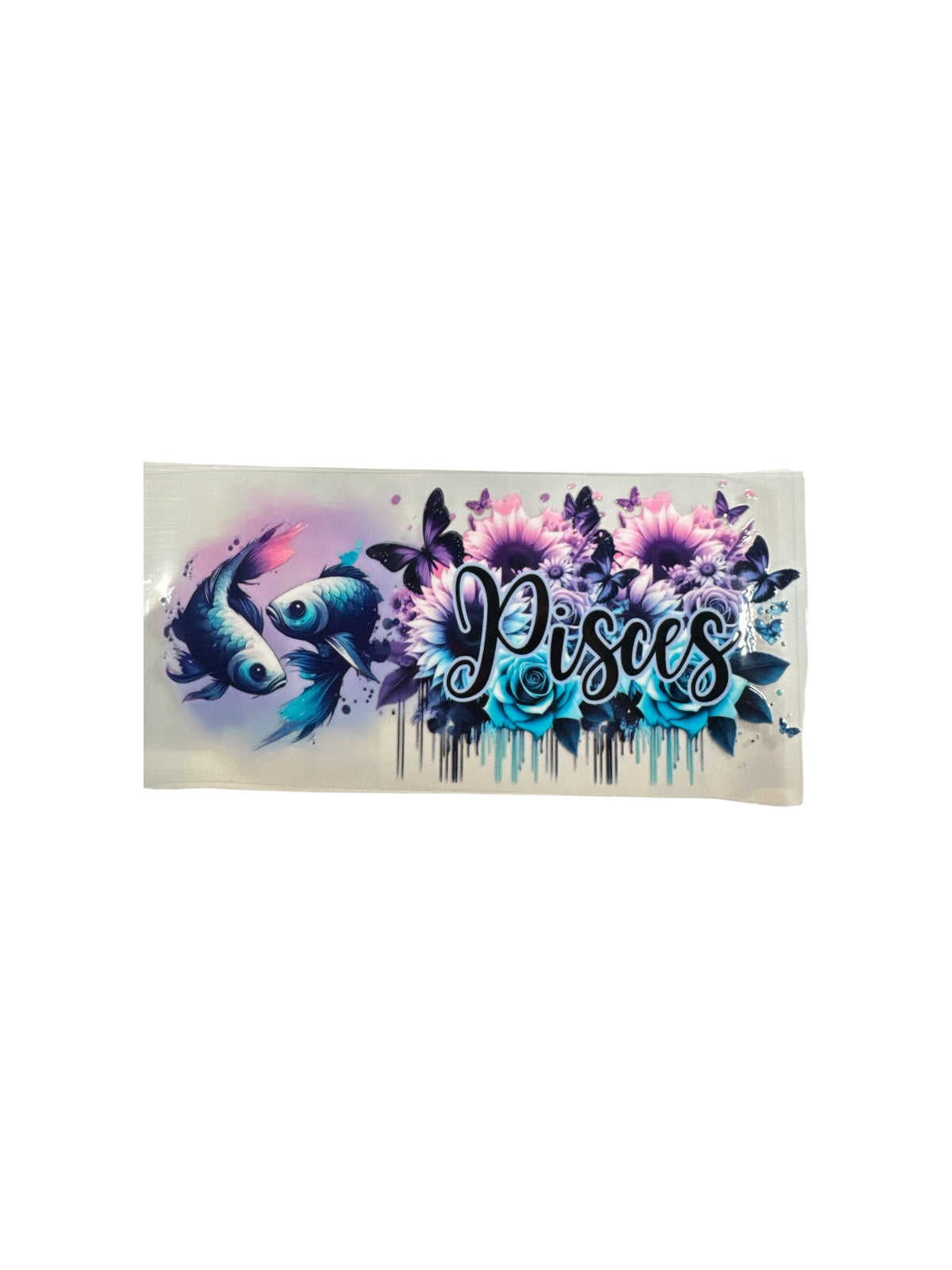 Choose A Zodiac FLORAL UVDTF Decals| Aquarius| Aries| Cancer| Capricorn| Gemini| Leo| Libra| Pisces| Sagittarius| Scorpio| Taurus| Virgo