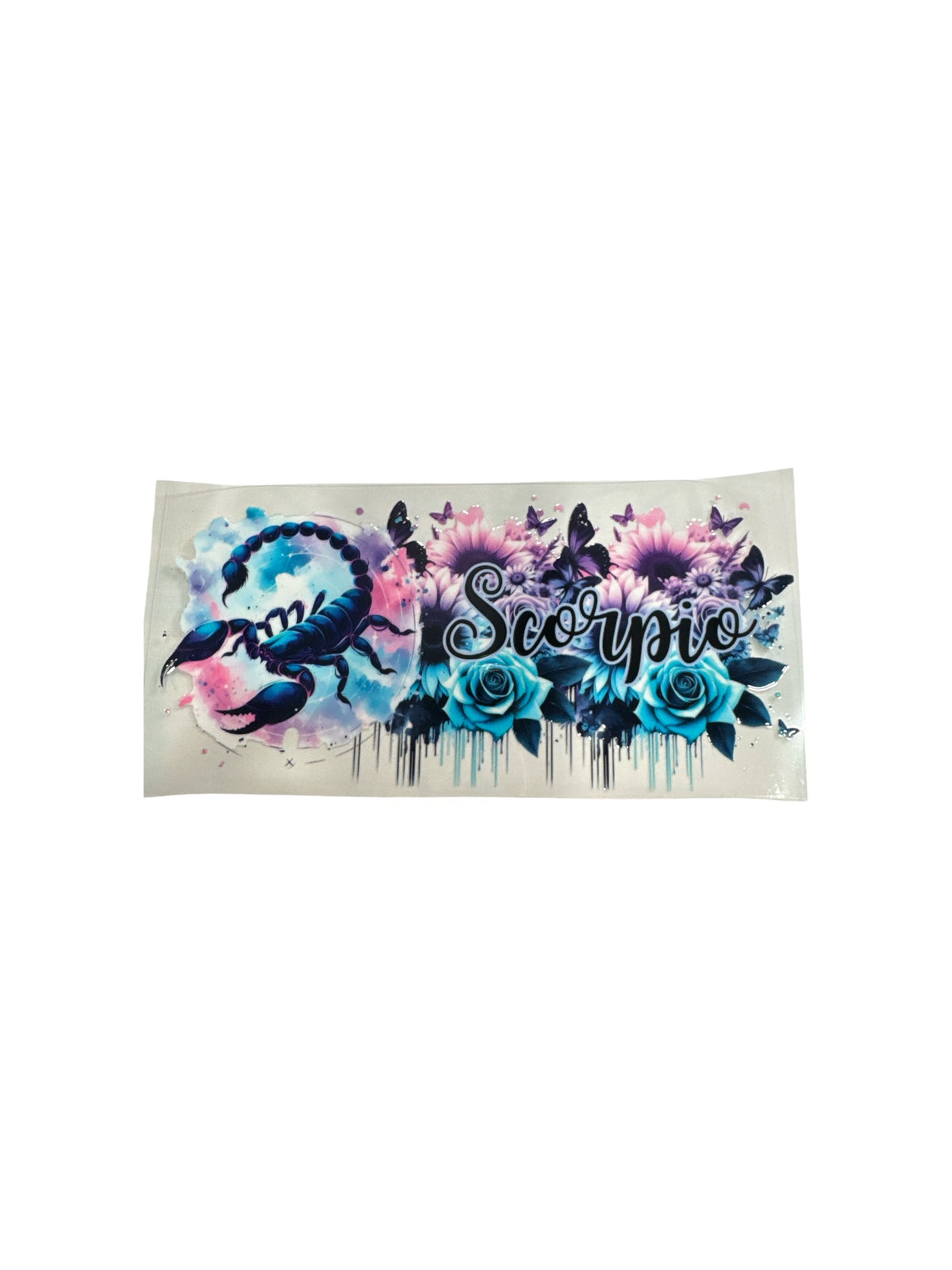 Choose A Zodiac FLORAL UVDTF Decals| Aquarius| Aries| Cancer| Capricorn| Gemini| Leo| Libra| Pisces| Sagittarius| Scorpio| Taurus| Virgo