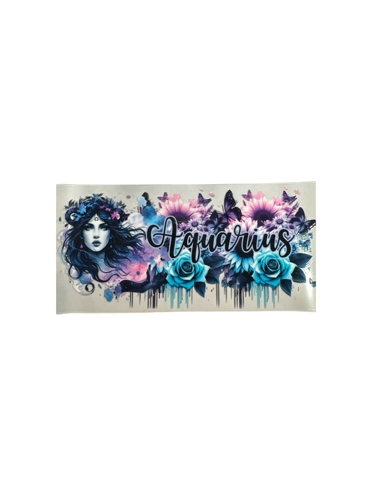 Choose A Zodiac FLORAL UVDTF Decals| Aquarius| Aries| Cancer| Capricorn| Gemini| Leo| Libra| Pisces| Sagittarius| Scorpio| Taurus| Virgo