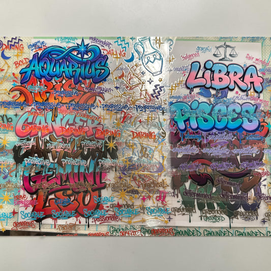 Choose A Zodiac UVDTF Decals| Aquarius| Aries| Cancer| Capricorn| Gemini| Leo| Libra| Pisces| Sagittarius| Scorpio| Taurus| Virgo
