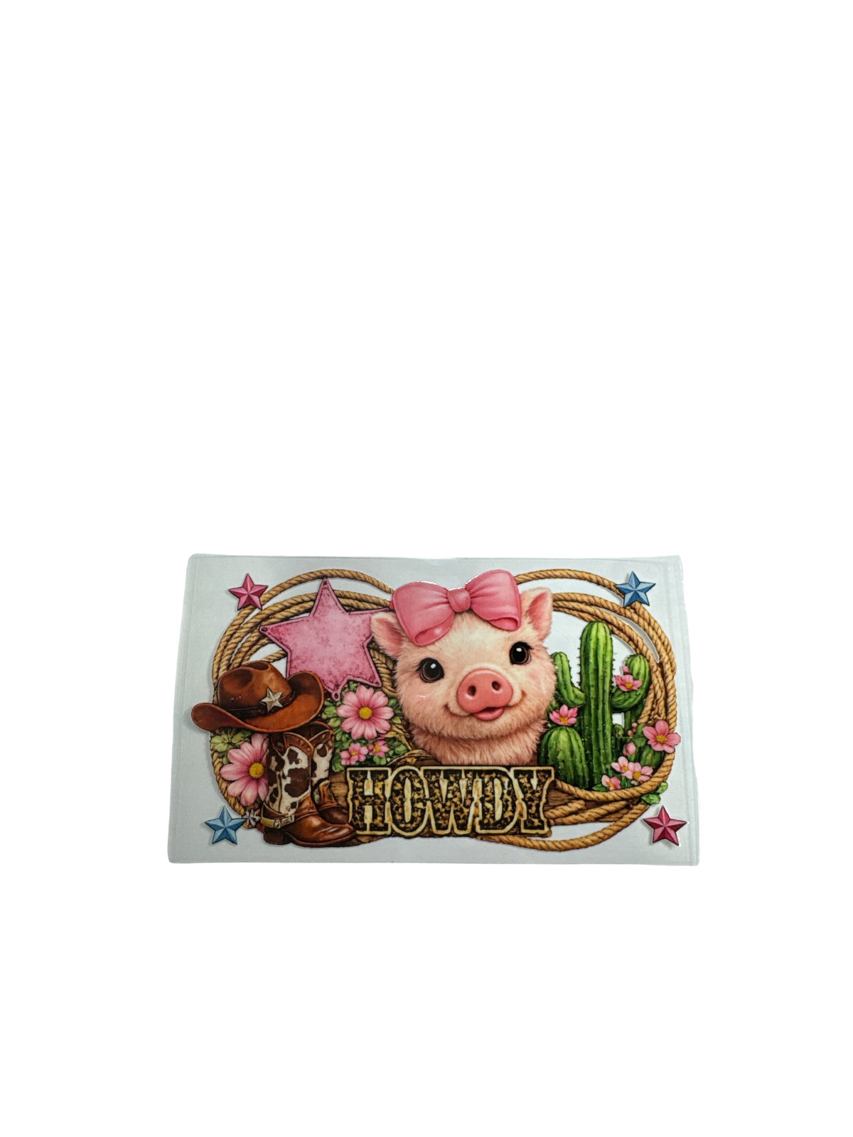 Howdy Piggy UV DTF Decal #700