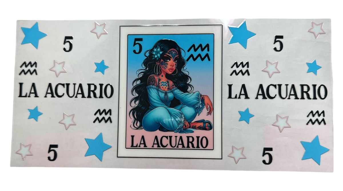 Choose A Zodiac Spanish UVDTF Decals| Acuario| Aries| Cancer| Capricornio| Geminis| Leo| Libra| Piscis| Sagitario| Escorpion| Tauro|Virgo