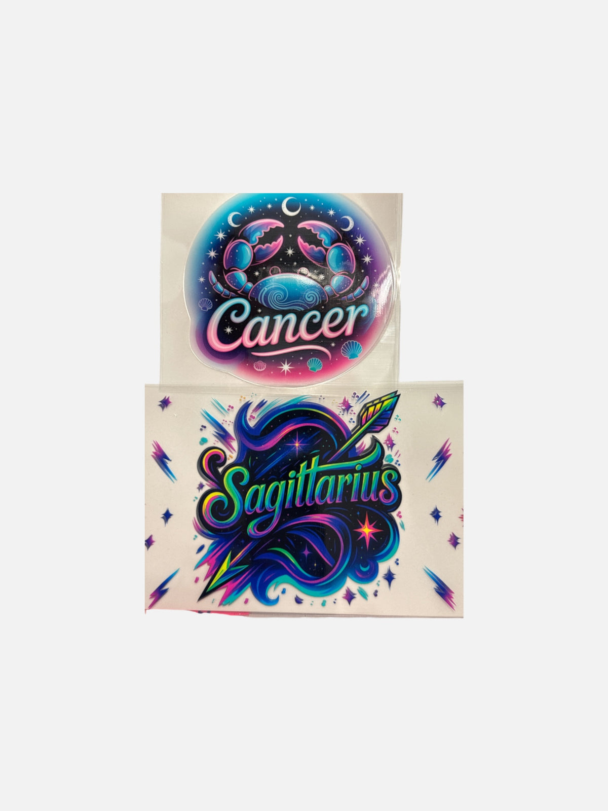 Choose A Zodiac Graphic Paints UVDTF Decals| Aquarius| Aries| Cancer| Libra| Pisces| Sagittarius| Scorpio| Taurus| Virgo