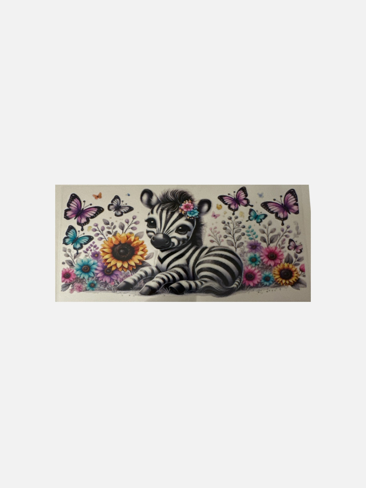 Zebra Baby 16oz UV DTF Decal Transfer #761