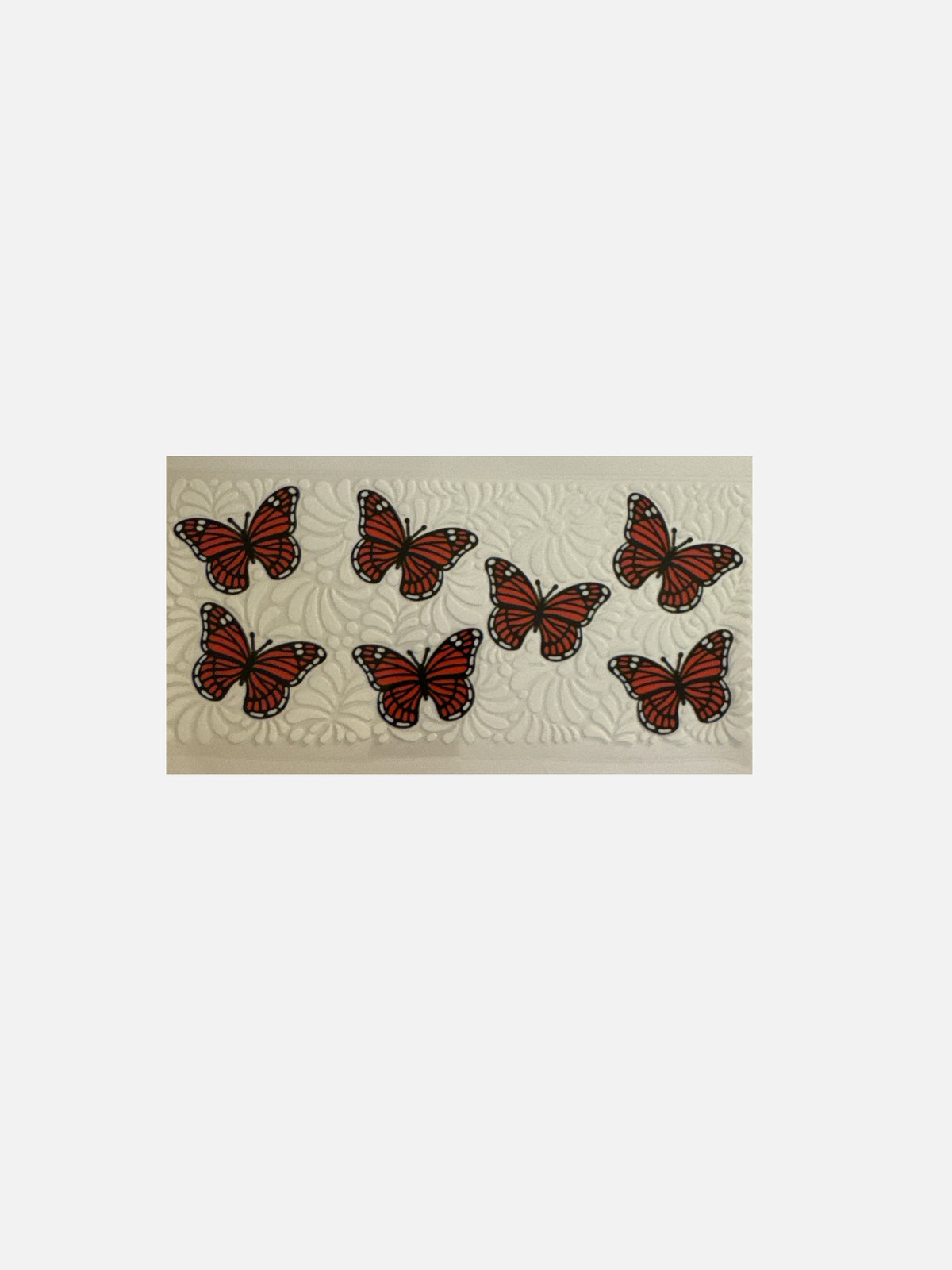 Butterflies Orange and Black 16oz UV DTF Decal Transfer #774