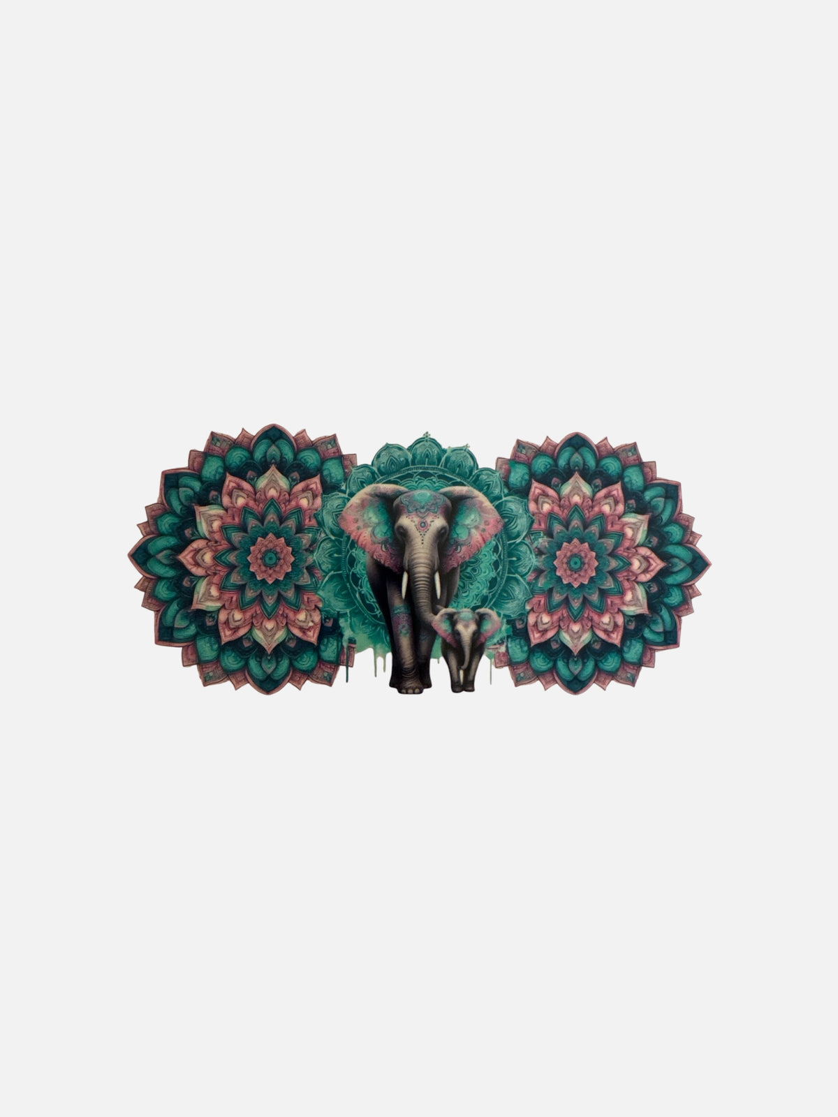Elephant Floral UV DTF Decal Transfer #777