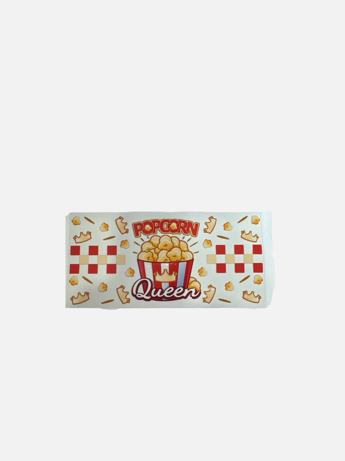 Popcorn Queen 16oz UV DTF Decal #813