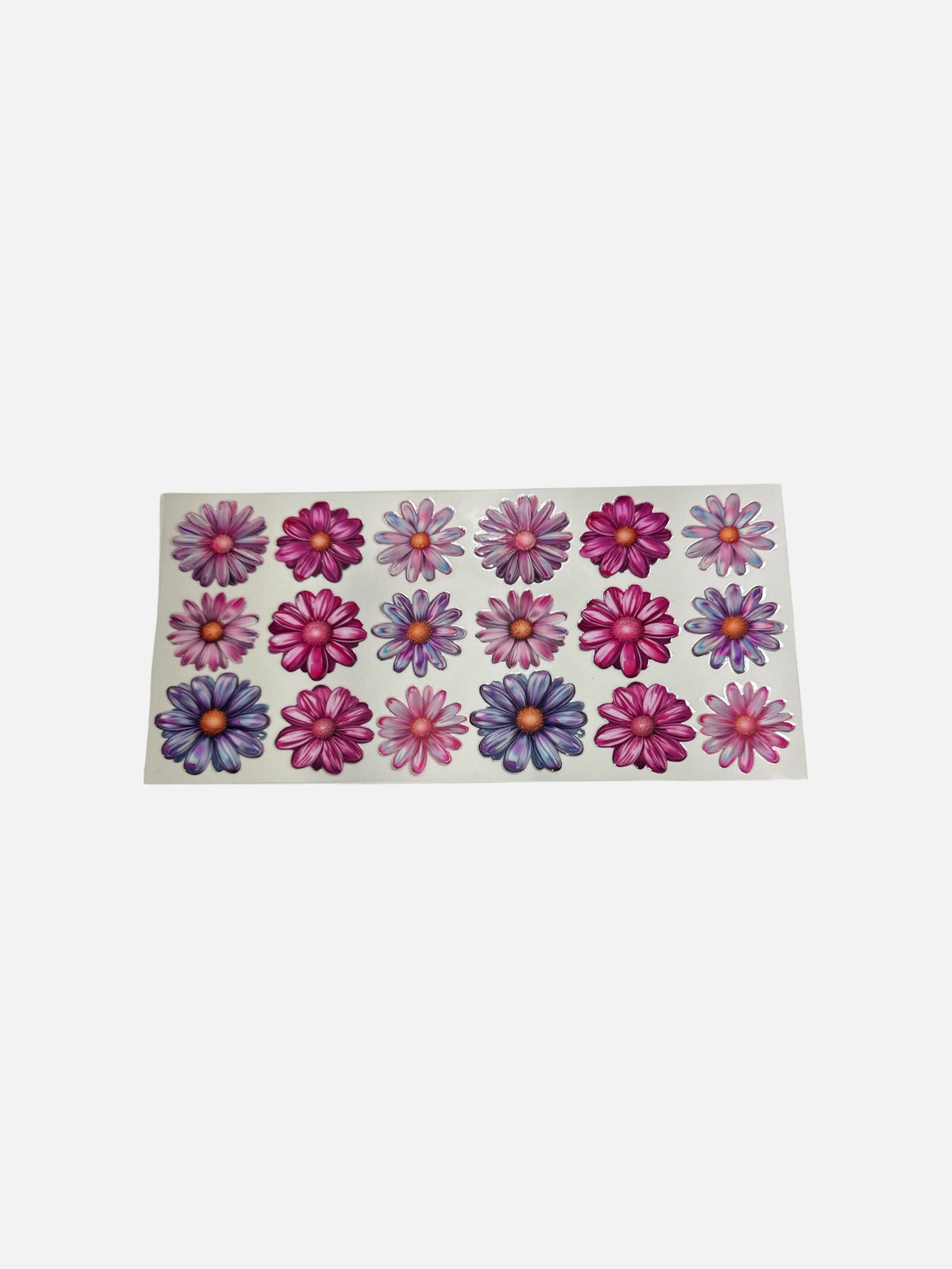 Daisy Pink and Purple 16oz UV DTF Decal Transfer #832