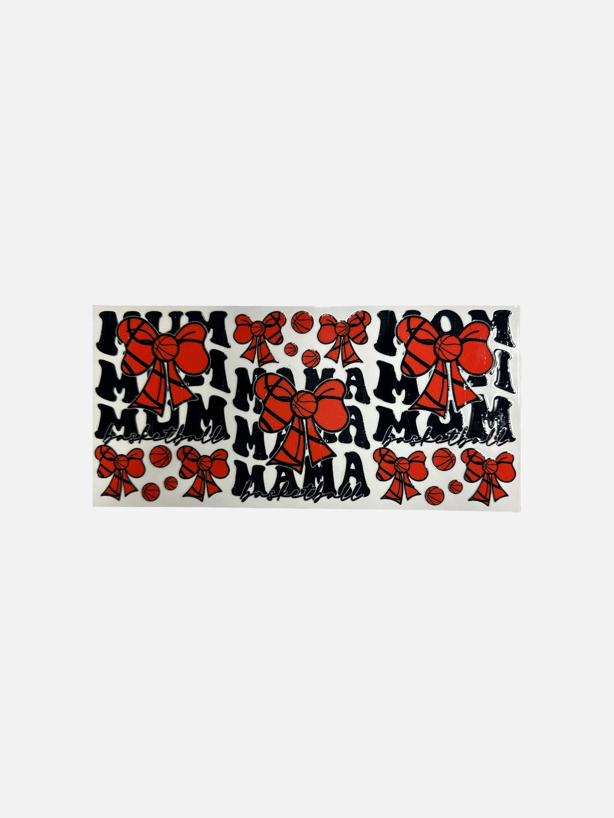 Basketball Mom Bows UV DTF 16oz Decal Wrap #840
