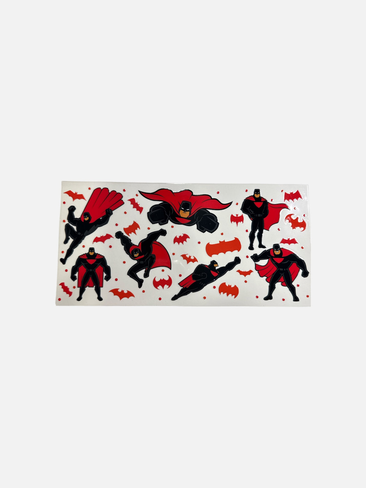 Hero with Red Cape UV DTF 16oz Decal Wrap #874