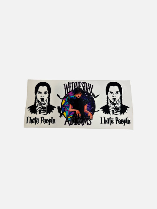 Wednesday UV DTF 16oz DTF Decal Transfer #896