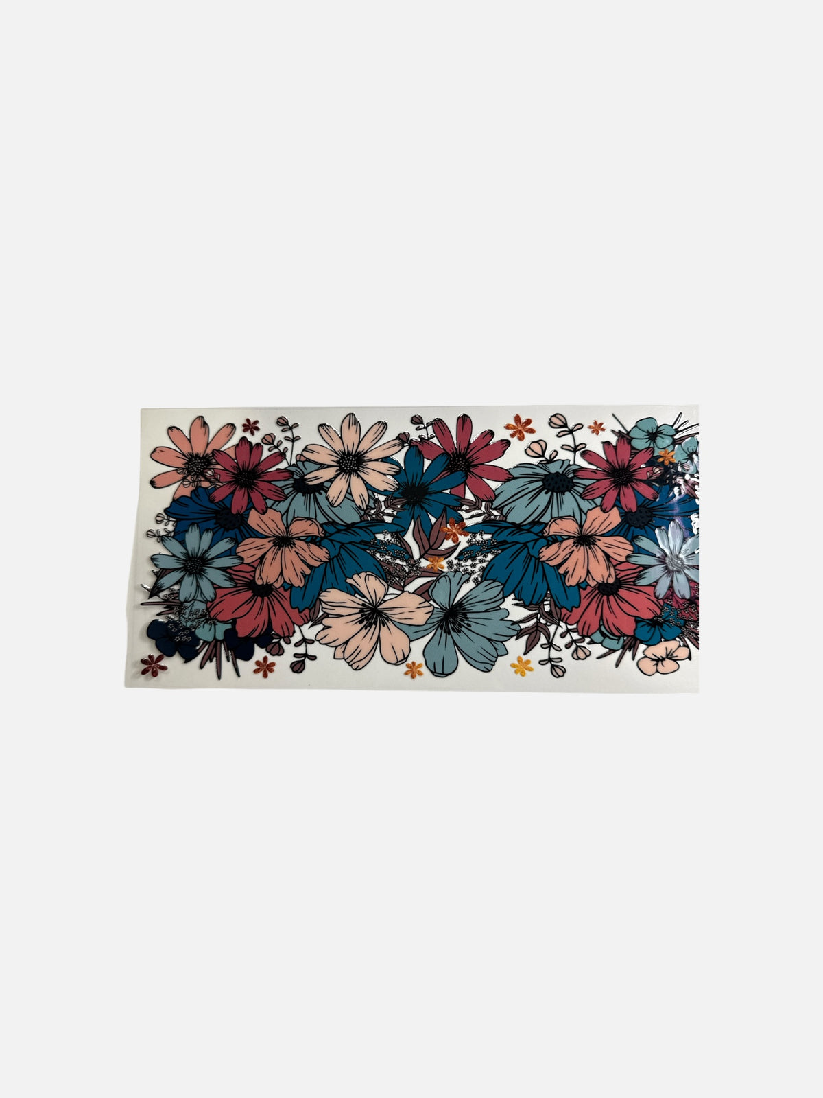 Flowers 16oz UV DTF Decal Transfer #827