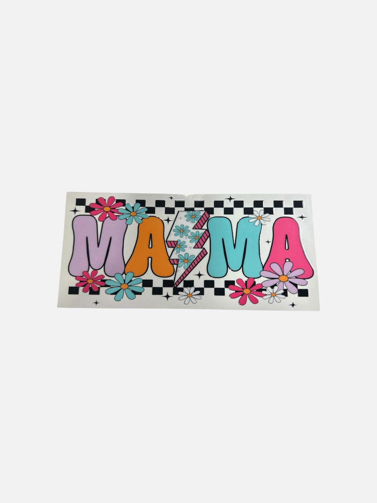 Mama Lighting Bolt UV DTF 16oz Decal Wrap #857
