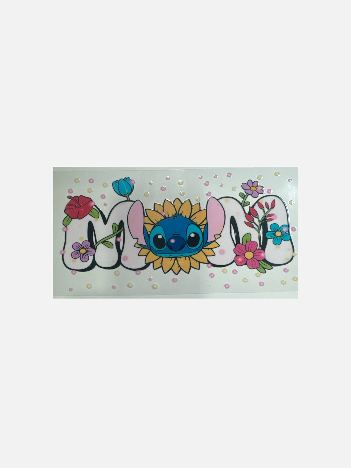 Mom with Blue Alien UV DTF 16oz DTF Decal Transfer #859