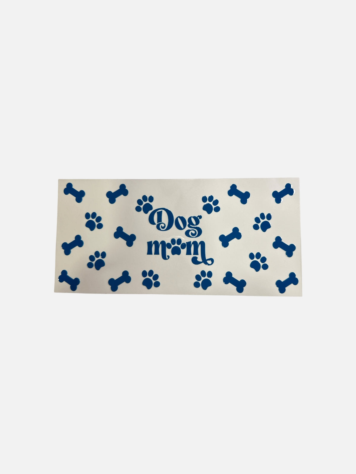 Dog Mom Blue Bones UV DTF 16oz Decal Wrap #869