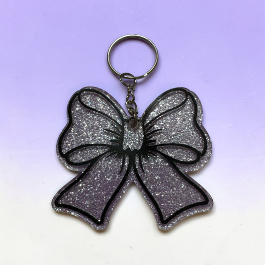 Cheer Bow Keychain with Custom Name| Cheerleader Bag Charm