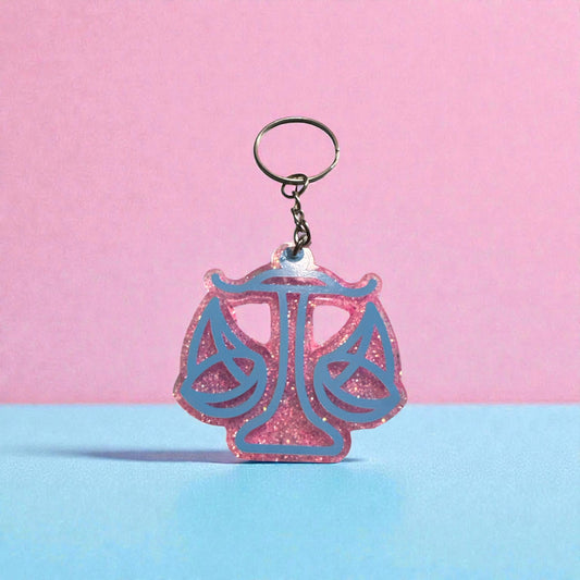 Libra Keychain | Personalized Zodiac Gift for Libra Birthday