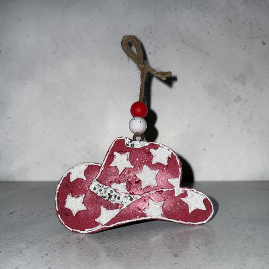 Cowboy Hat Car Freshie – Handmade Hanging Car Air Freshener