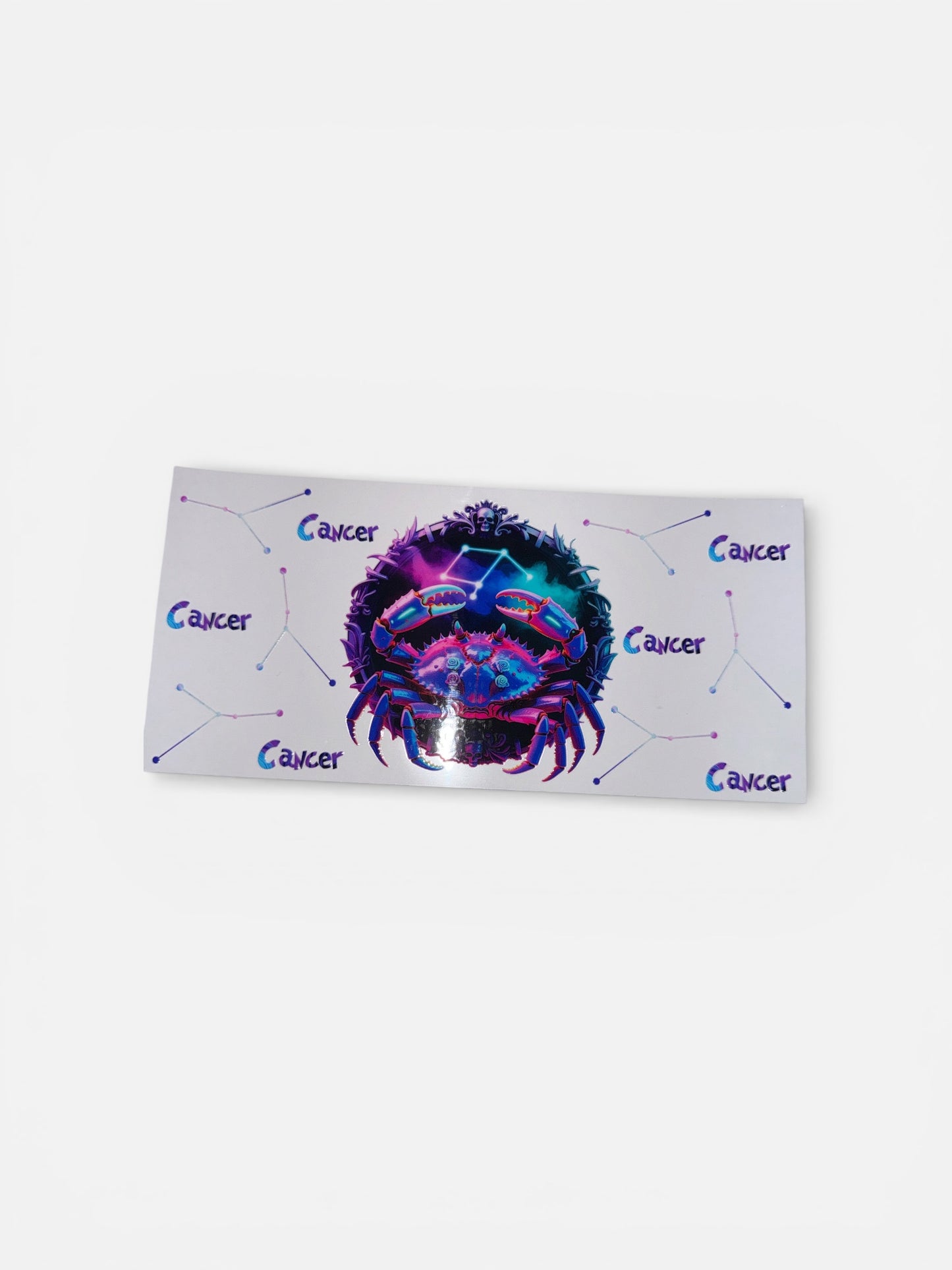 Cancer Zodiac Sign UV DTF 16oz Cup Wrap, #204 Tumbler Decal