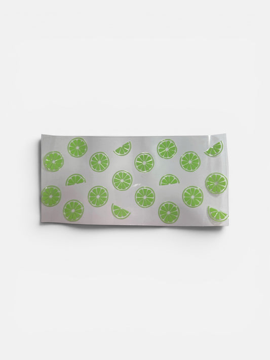 Limes UV DTF 16oz Cup Wrap, #296 Tumbler Decal