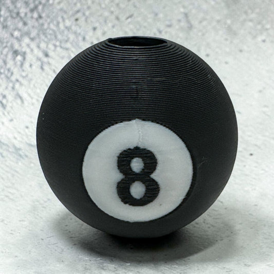 8 Ball Straw Topper – Cute Silicone Drink Accessory for Tumblers