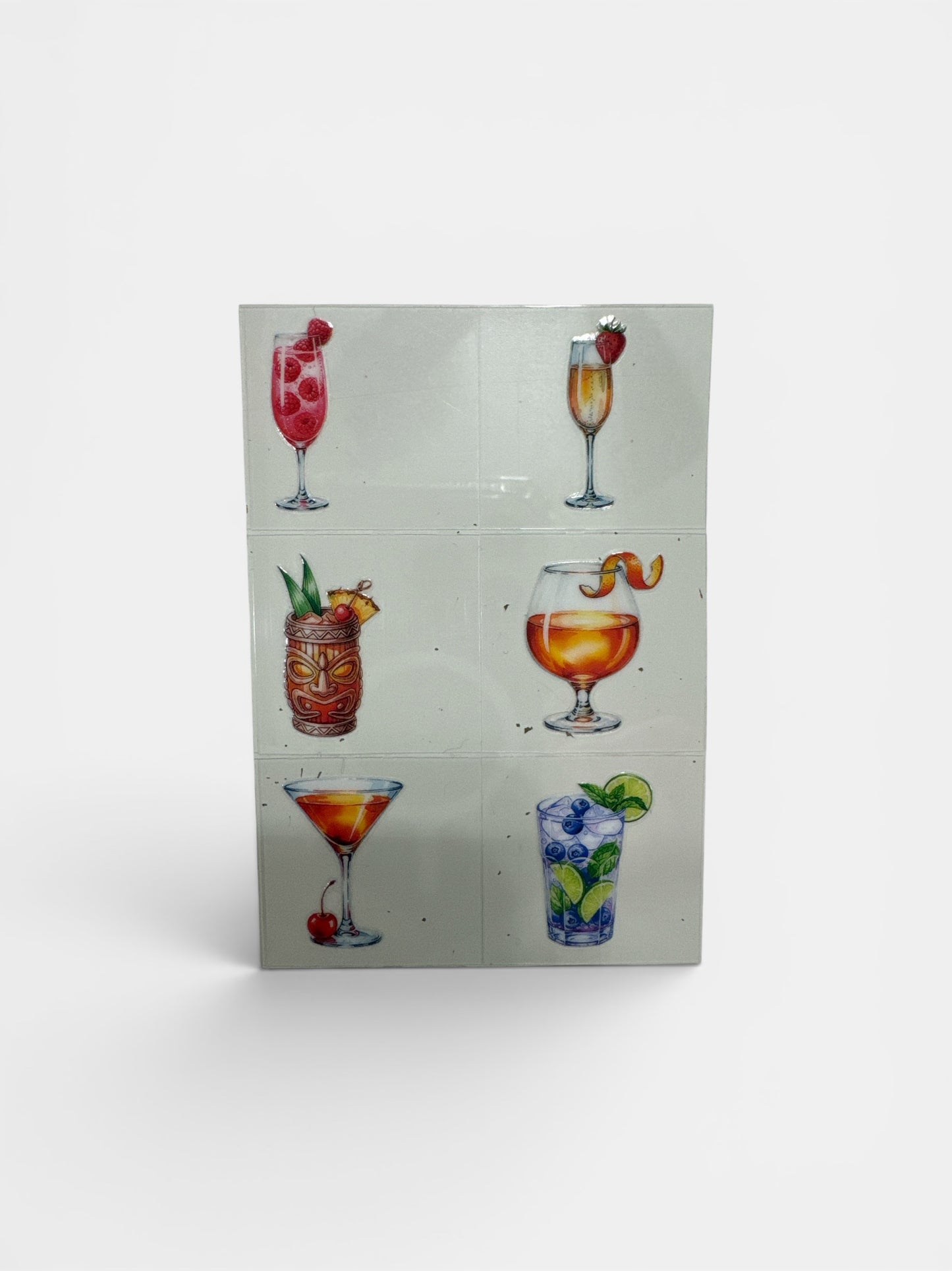 Fun and Favorite Drinks 3 oz UV DTF Cup Wrap