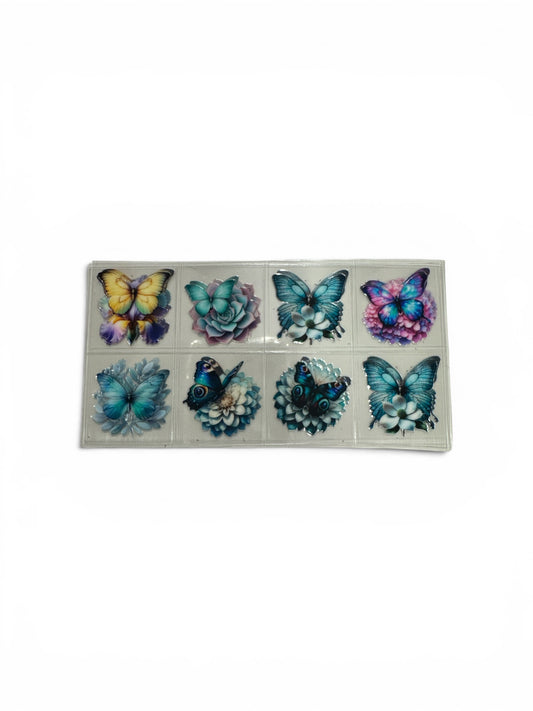 Butterflies #114 3 oz UV DTF Cup Wrap