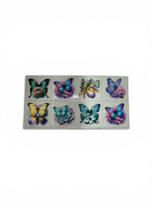 Butterflies #115 3 oz UV DTF Cup Wrap