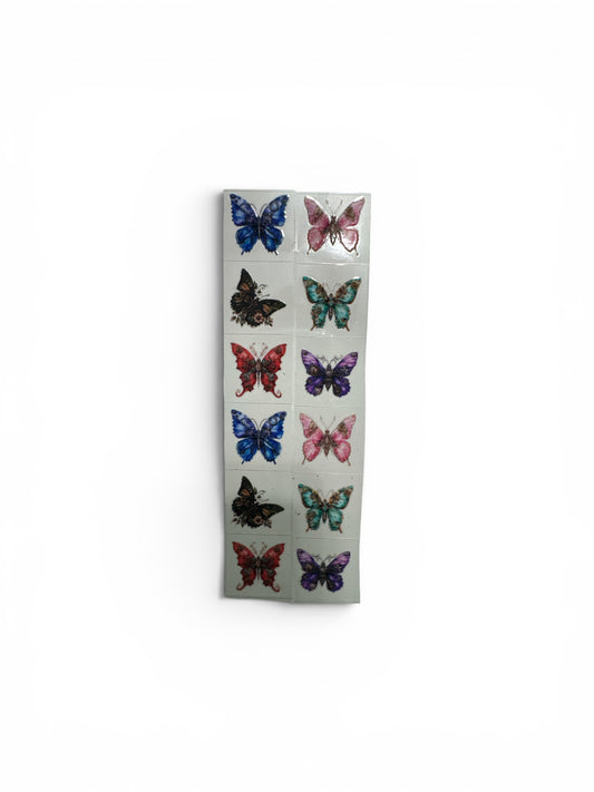 Butterflies #120 3 oz UV DTF Cup Wrap