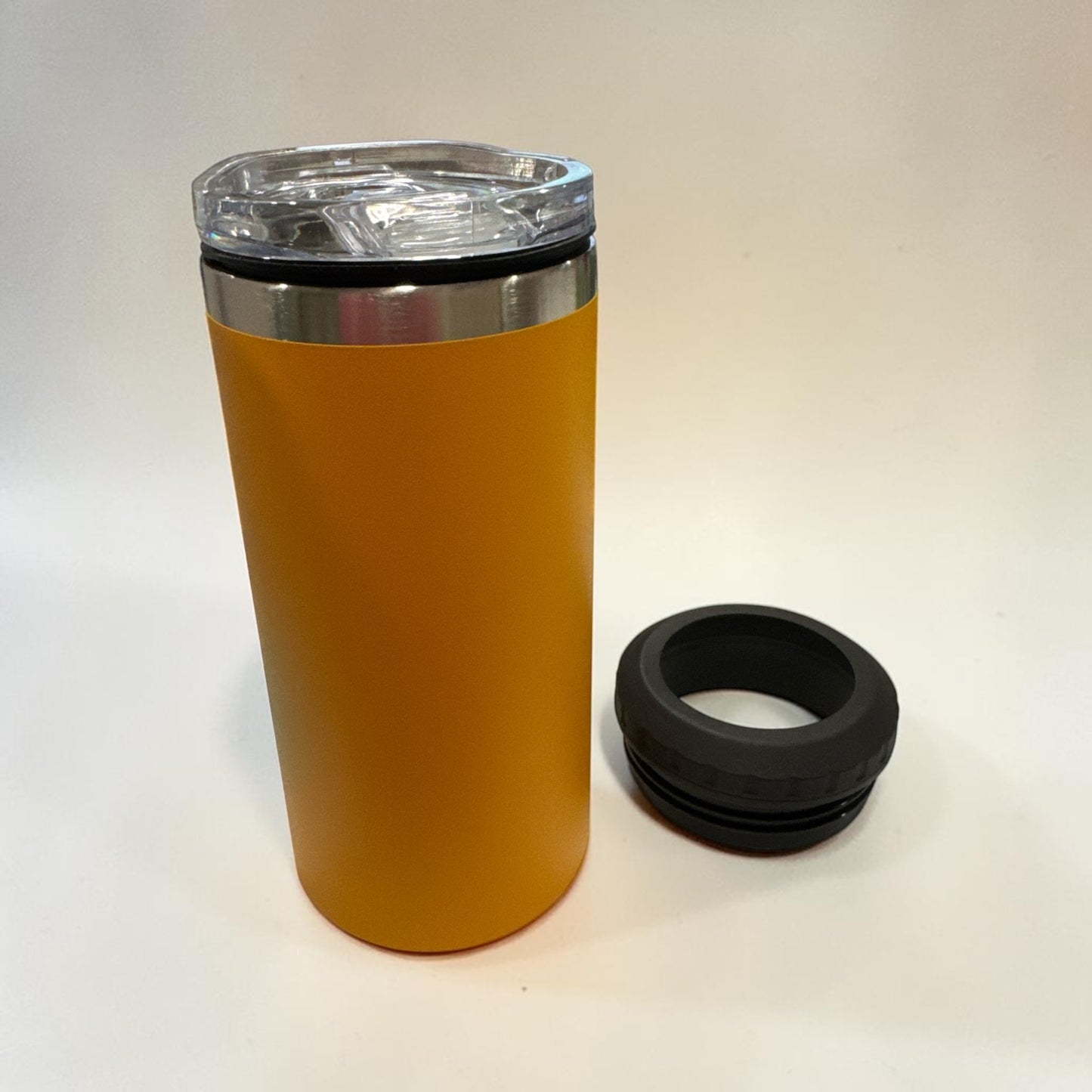 16oz Can Cooler 4 in 1 with Opener Stainless Steel