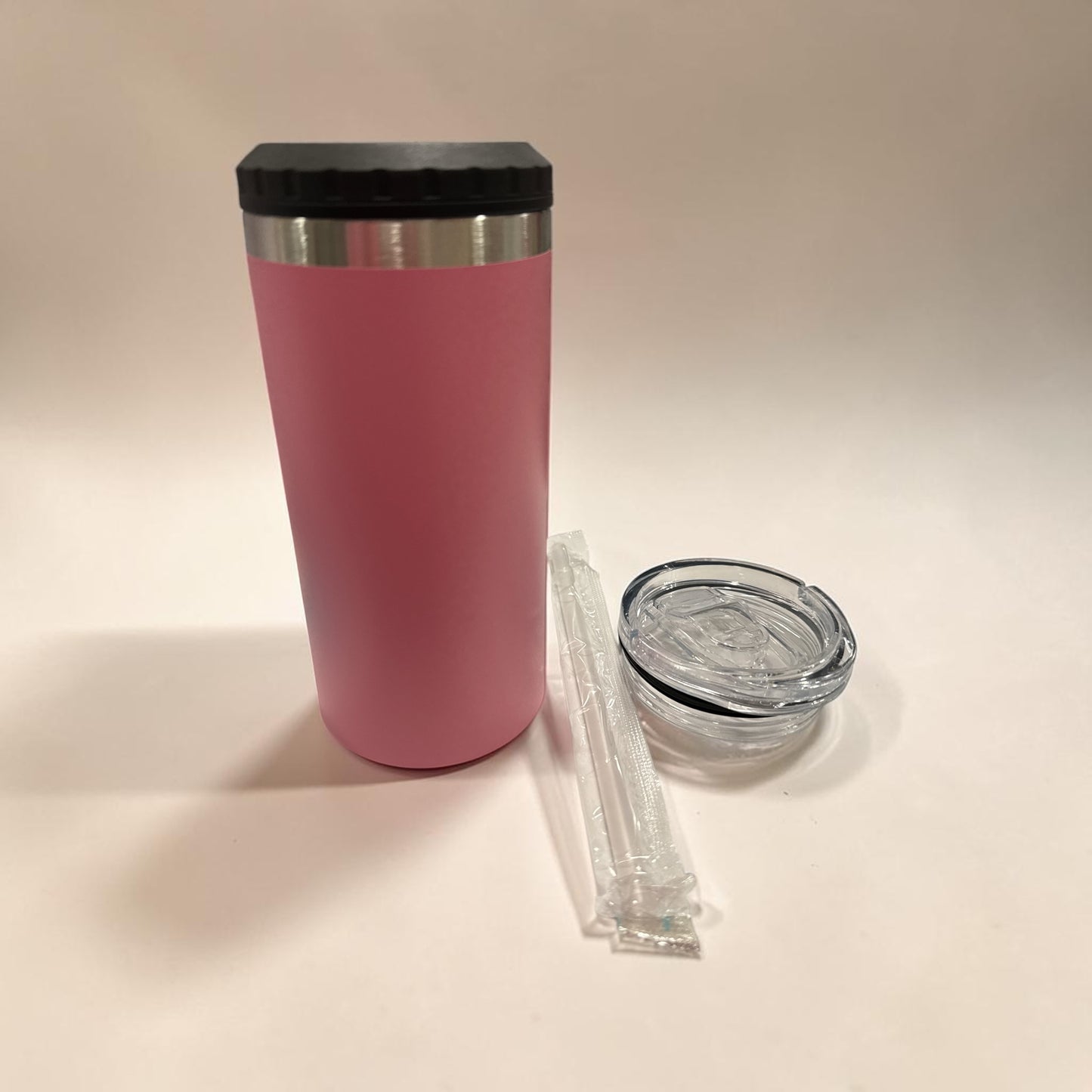 16oz Can Cooler 4 in 1 with Opener Stainless Steel